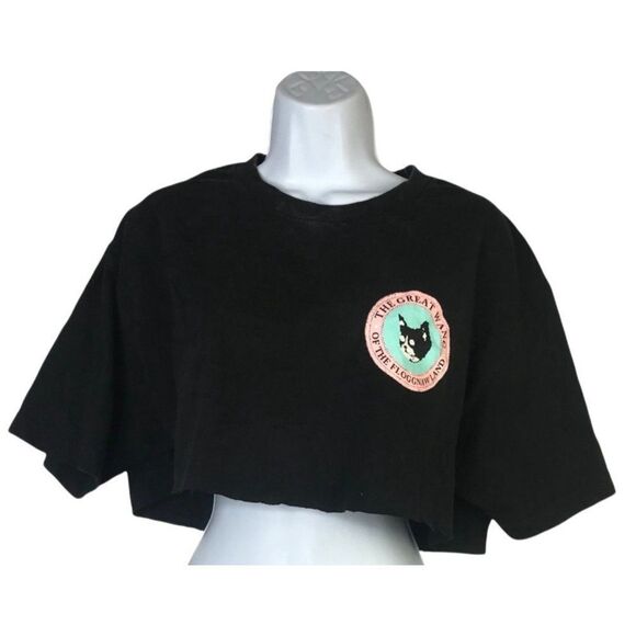 Golf X Odd Future Great Wang of The Floggnaw Land Crop T-Shirt Top Cat Flog Gnaw - Picture 2 of 9